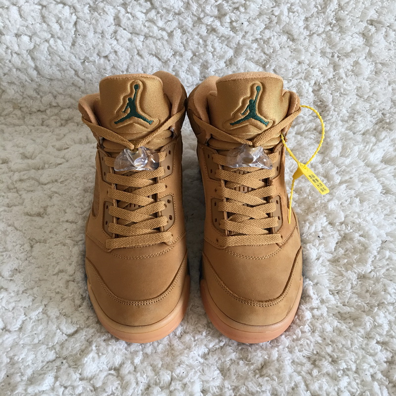 Authentic Air Jordan 5 Wheat